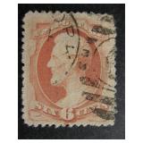 USA stamp 6c Lincoln used
