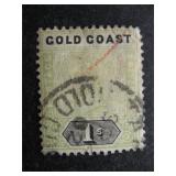 Gold Coast stamp Sc 32 used with faults
