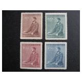 WWII occupation stamps mint no gum
