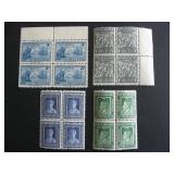 Newfoundland stamps 4 MNH blocks of 4