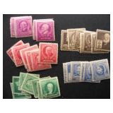 USA stamps famous americans Sc 859-93 MH set