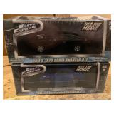 Greenlight LE Fast & Furious Diecast Model Cars in Black & Blue
