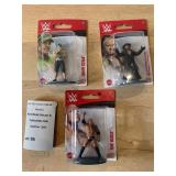 Mattel WWE Superstars Mini Figures Lot - The Rock, John Cena, Undertaker