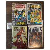 Marvel Comic Books - Captain America #348, The Vision and the Scarlet Witch #7