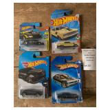 Hot Wheels Chevy Car Lot - Camaro, Chevelle Nova Lot of 4