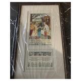 Framed Art Print Featuring Nursery Rhyme Simple Simon by Trademark Fine Art