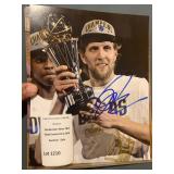 Autographed Photo Dirk Nowitzki Dallas Mavericks 2011 NBA Championship Victory
