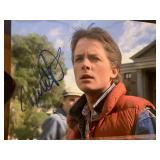 Unframed Autographed Photo of Michael J Fox From Back To The Future Movie