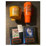Football Collectibles Heinz Field, Bengals Mug, Browns Trading Card Plaques 
