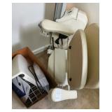 Beige AmeriGlide Rave 2 Stair Lift Chair (Compact Design) W Basket
