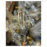 Brass Metal Door Knobs, Handlesets, Cabinet Hardware Lot