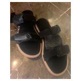 Forever 21 Two-Band Adjustable Strap Tan SOle Sandal Lot (Sized 9)