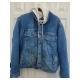 Saugatuck Dry Goods Company Ltd. Denim Trucker Jacket W:Gray Interior Sweatshirt