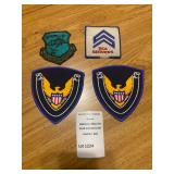 Embroidered Military:Security Themed Patch Lot 