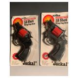 Tootsietoy Jackal  12-Shot Ring Toy Cap Guns Lot of 2