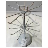 Two Tier Metal Rotating Metal Spinner Display Rack