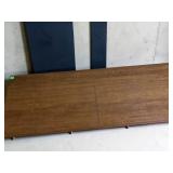 Dark Wood Laminate Folding Dining Table Extension Leaf Tabletop Lot of 3