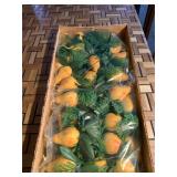 Decorative Artificial Yellow Pear Fruit Bundles (6 Boxes Total)