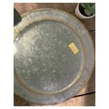 Hearth & Hand W Magnolia Vintage Look Galvanized Metal Plate Tray Lot (Target)