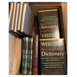 Book Lot - Websters Dictionary, Chemistry, Funk & Wagnalls Encyclopedia & More