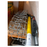 Tool storage with wire racks and tools