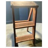 Vintage Wooden Two-Step Folding Ladder 