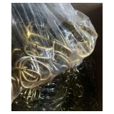 Brass-Plated Screw-In Cup Chain Hooks (For Hanging)