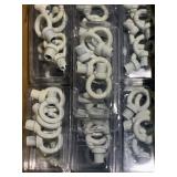 White-Finish Eye Nuts:Loops Chandelier:Lighting Fixture Hangers