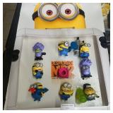 2013 McDonalds Despicable Me 2 Happy Meal Toys On Mounted Display