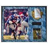 Framed Autographed Photo Hall of Famer Curtis Martin New England Patriots 
