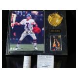 Framed John Elway Denver Broncos Photo & Trading Card Plaque W COA