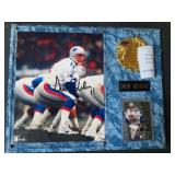 NFL Quarterback Drew Bledsoe Framed Signed Photograph W:Trading Card