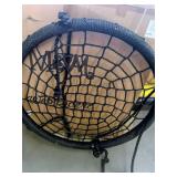 Members Mark 47 Inch Webbed Braided Nylon Nest Swing 