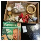 Gold Seal Company Glass Wax Christmas Stencil Kim In Original Box 