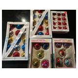 Holly Brand Glass Christmas Bulb Ornament Lot