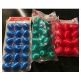 Satin Unbreakable Christmas Ornament Lot