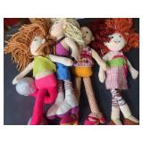 Manhattan Toy Groovy Girls Soft Yarn Doll Set of 4