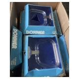 1980s Donner Lucite Towel Ring W:Chrome Hardware Lot