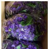 Artificial Purple Violet Flower Lot (3 Boxes)