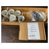 Wolff Silver-Plated Bowls & Brazil Veracruz Porcelain Demitasse Espresso Cups 