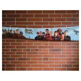 1992 Star Trek on Video Promotional Vinyl Banner Original & The Next Generation