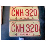 Dukes of Hazzard Metal Stamped Replica License Plates