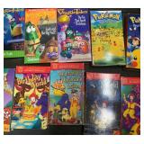 VHS Lot - VeggieTales, Pikachu Party, The Wacky Adventures of Ronald McDonald