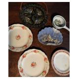 Homer Laughlin China Co Chelsea April Showers Plates,  Incolay Stone Soap Dish