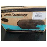 San Jamar Oceans Black Pearl Twin Jumbo Toilet Tissue Dispenser # R4090TBK 