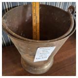 Brass Balti Bucket W Pedestal Base & Swinging Handle