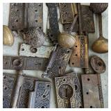 Victorian:Eastlake Cast-Iron Doorknobs, Loose-Pin Hinges, Keyhole Escutcheons