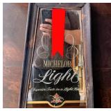 1978 Michelob Light Trapezoid Bar Mirror Advertising Sign 
