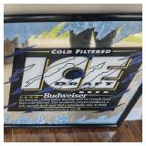Budweiser Ice Draft Beer Wall MirrorW Ice Draft Logo