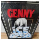 Genny Ice Beer Advertising Mirror Sign W Classic Polar Bear Logo